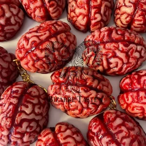 Resin Brain Keychain