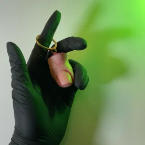 Female Silicone Toe Keychain